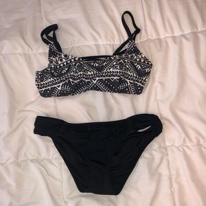 Black & White Bikini Set